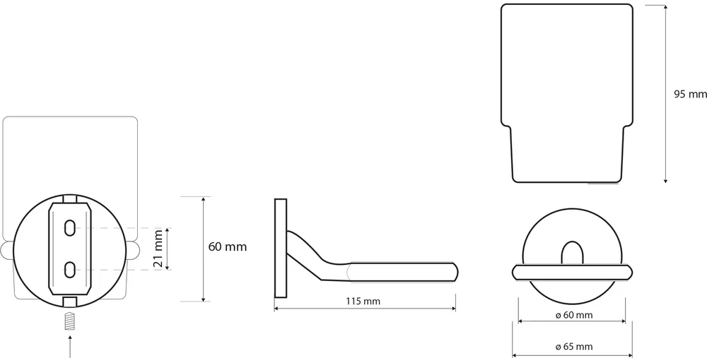 Стакан Bemeta Nox 102410010 черный матовый от магазина ЛесКонПром.ру