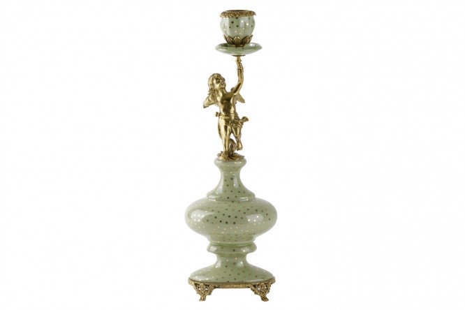 Подсвечник на 1 свечу Ангел 80450834 от магазина ЛесКонПром.ру