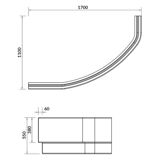 Панель для ванны Cersanit Kaliope 170 см левая от магазина ЛесКонПром.ру