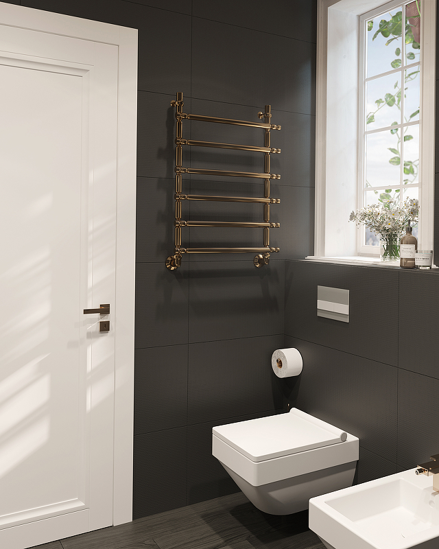 Водяной полотенцесушитель EWRIKA Медея B3 80x50 Золото от магазина ЛесКонПром.ру