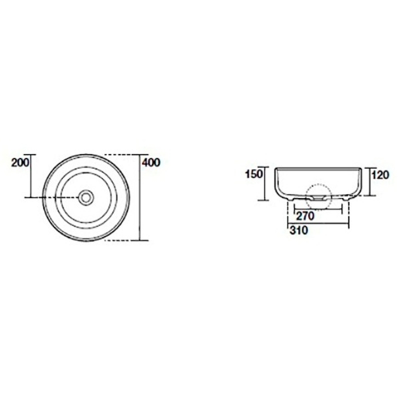 Раковина-чаша Kerasan Nolita 40 534431 Черная матовая от магазина ЛесКонПром.ру