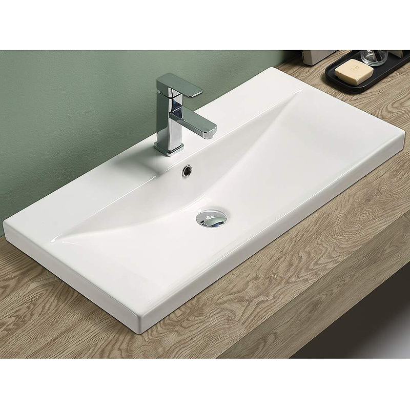 Раковина Velvex 80 9696-80 Белая от магазина ЛесКонПром.ру