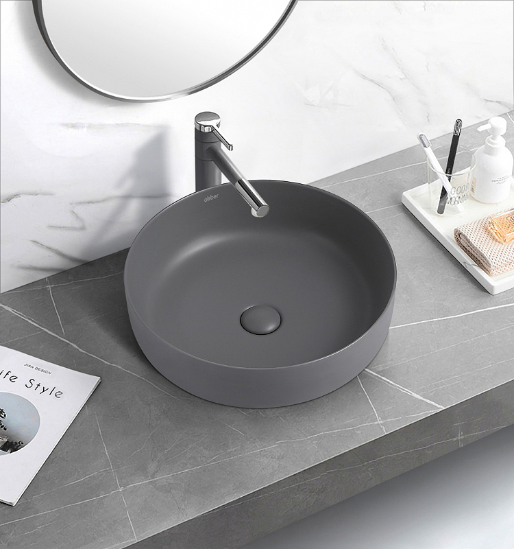 Раковина-чаша Abber Bequem 46 AC2100MG Серая матовая от магазина ЛесКонПром.ру