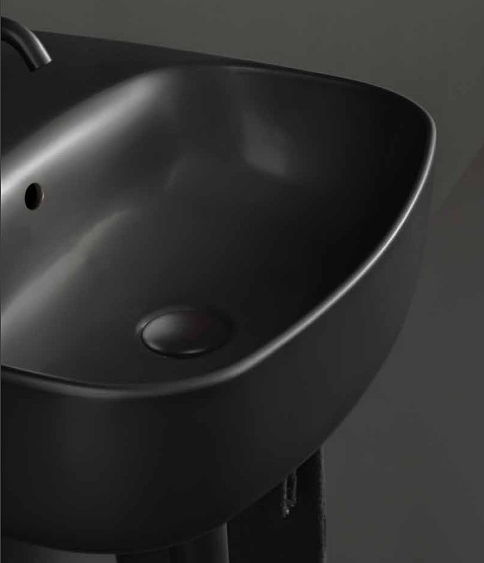 Раковина Kerasan Nolita 60 534131*1 Черная матовая от магазина ЛесКонПром.ру