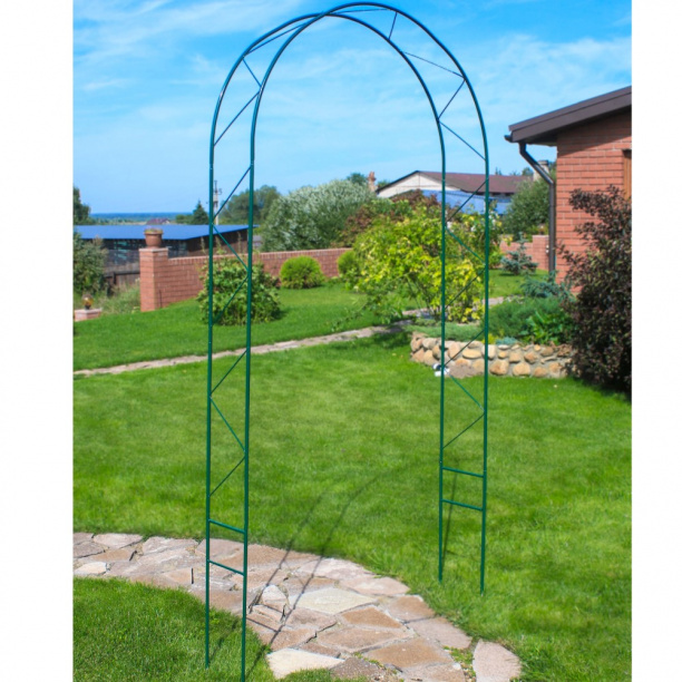 Арка садовая металлическая 120х230 см от магазина ЛесКонПром.ру