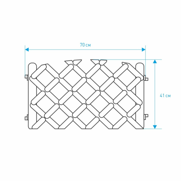 Забор декоративный BAROKKO зеленый от магазина ЛесКонПром.ру