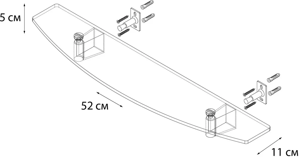 Полка Fixsen Trend FX-97803 от магазина ЛесКонПром.ру