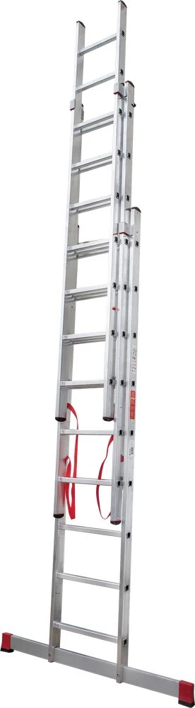 Лестница алюминиевая трехсекционная профессиональная Новая Высота 3x9 арт. 3230309 от магазина ЛесКонПром.ру