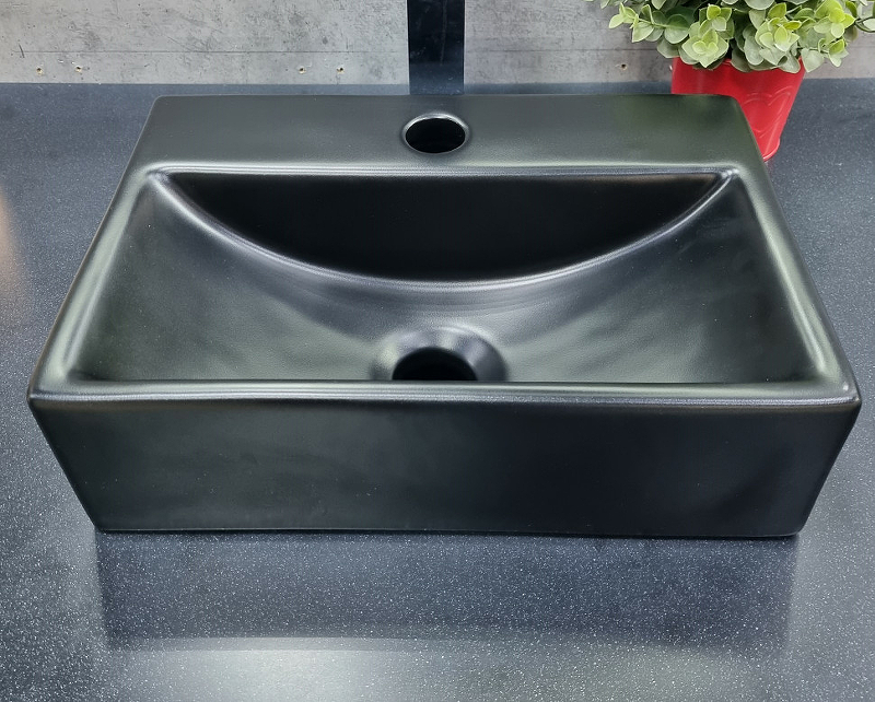 Раковина CeramaLux 36 9135-1MB Черная матовая от магазина ЛесКонПром.ру