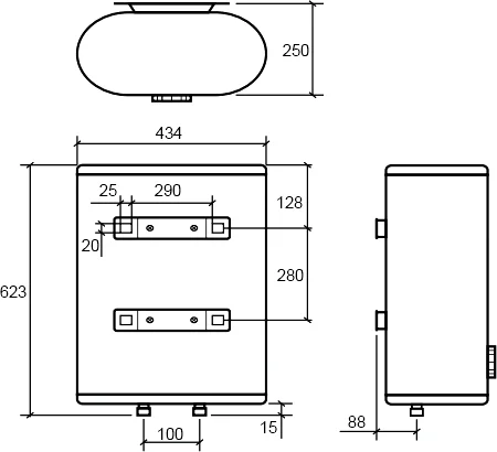 Накопительный водонагреватель Thermex Dion 30 V электрический от магазина ЛесКонПром.ру