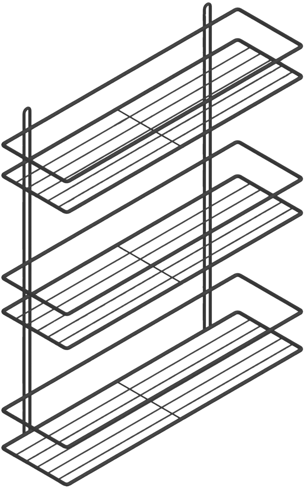Полка DIWO Смоленск П16102 черный муар от магазина ЛесКонПром.ру