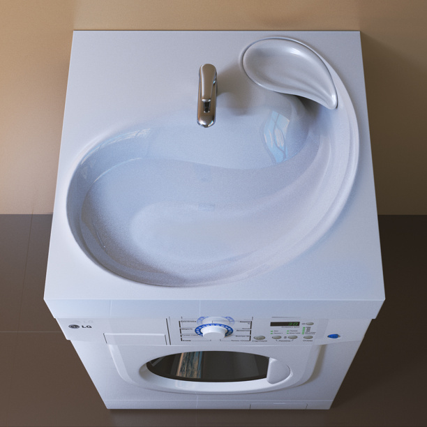 Раковина RAVAL Buta 60х60 см на стиральную машину от магазина ЛесКонПром.ру