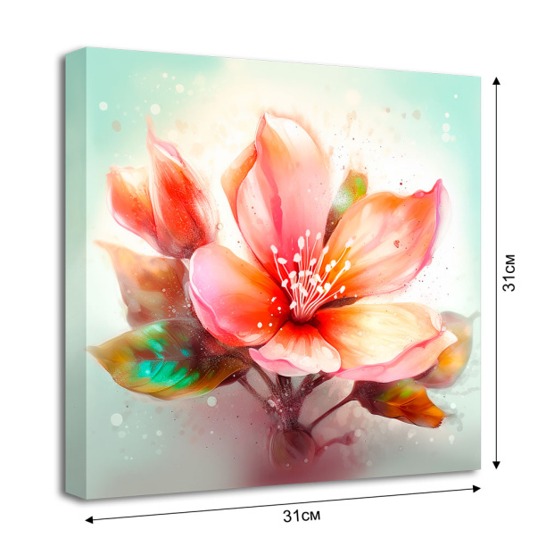 Канвас 40х40 см Зайка на самокате от магазина ЛесКонПром.ру