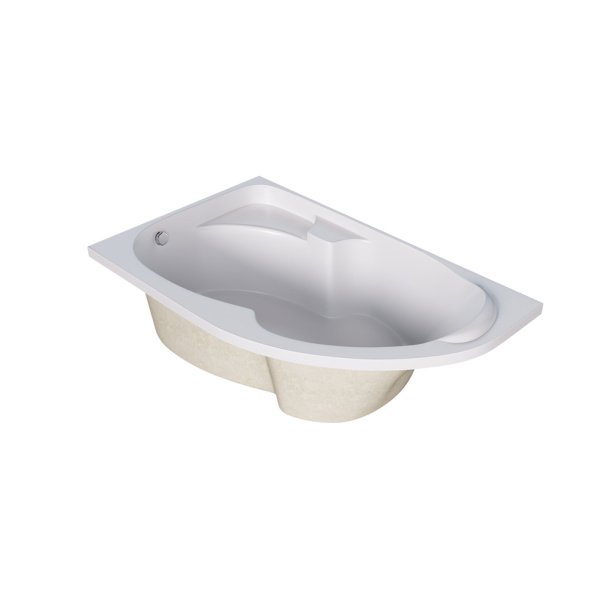 Акриловая ванна 1ACReal Мадрид 170х95х45 см правая от магазина ЛесКонПром.ру