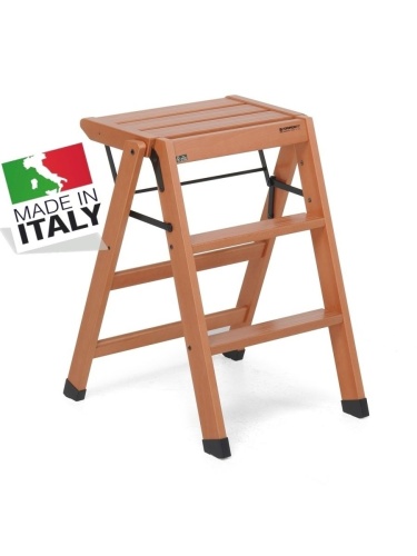 Стремянка-стул Foppapedretti LoSgabello 3 ступени  Орех от магазина ЛесКонПром.ру