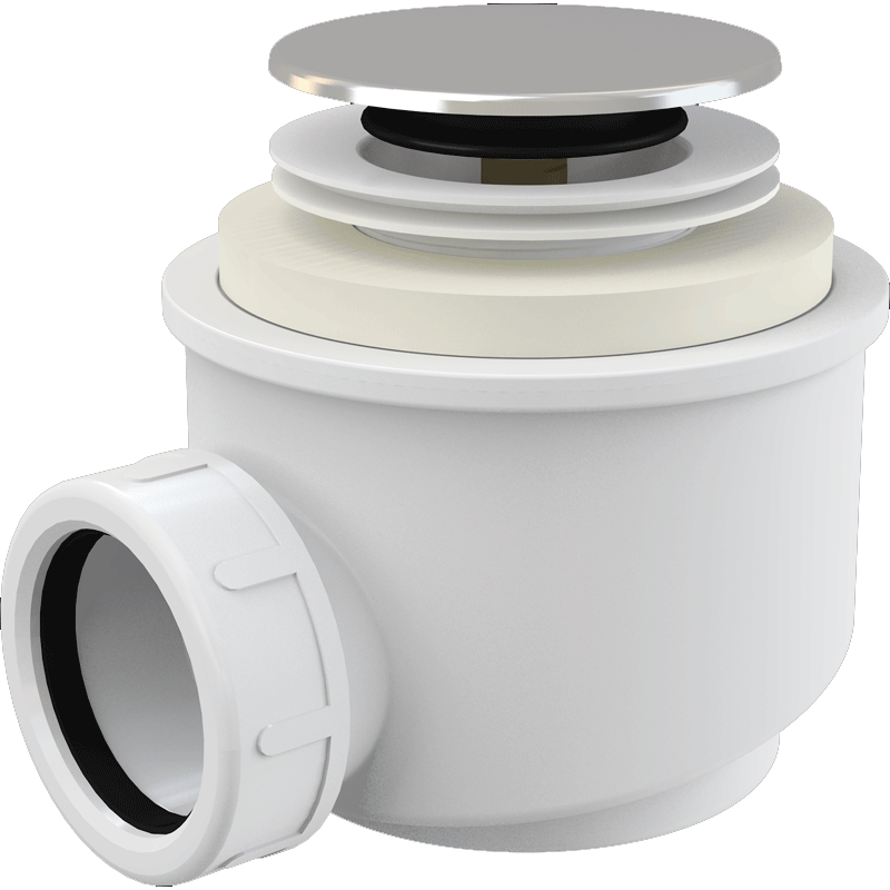 Сифон для душевого поддона Alcaplast A466-50 Хром от магазина ЛесКонПром.ру