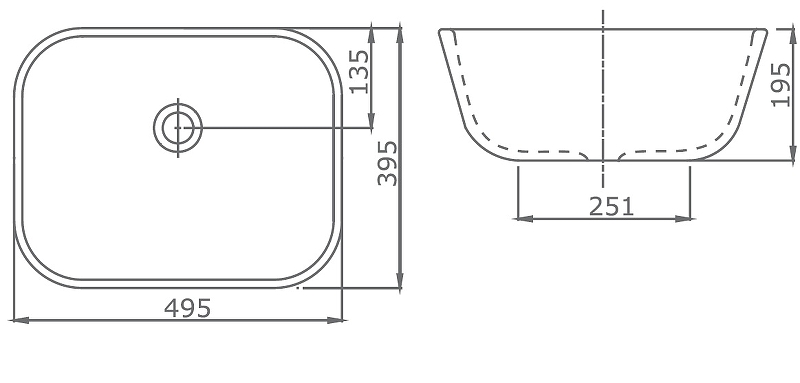 Раковина-чаша SSWW 50 CL3003 Белая от магазина ЛесКонПром.ру