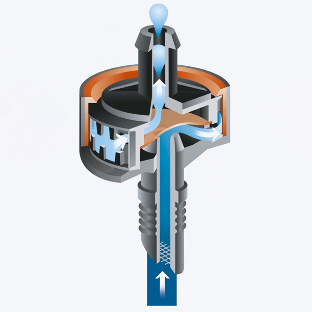 Капельница внутренняя Gardena уравнивающая давление 2 л/час от магазина ЛесКонПром.ру