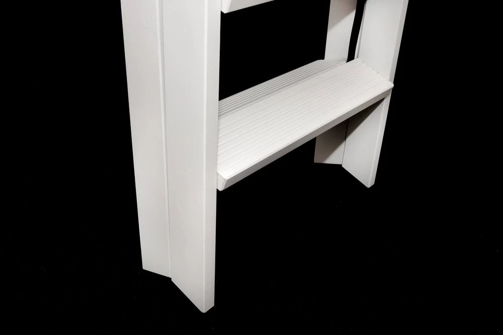 Стремянка двухсторонняя деревянная Hoz-Block Марк 5 ступеней Белая (арт. ДДС-5Б) от магазина ЛесКонПром.ру