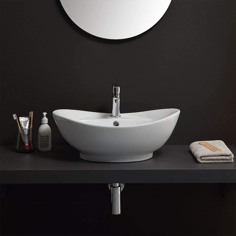 Раковина Bond 59 S15-590 Белая глянцевая от магазина ЛесКонПром.ру