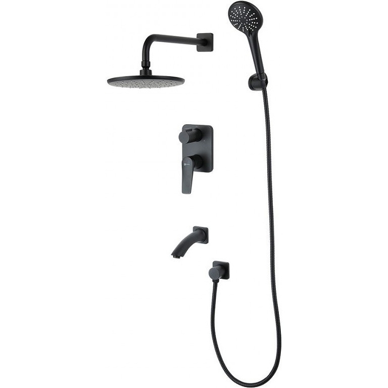 Душевая система Lemark Bronx LM3722BL Черная от магазина ЛесКонПром.ру