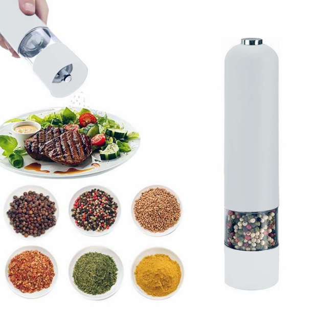 Перцемолка электрическая 5х23 см белая от магазина ЛесКонПром.ру