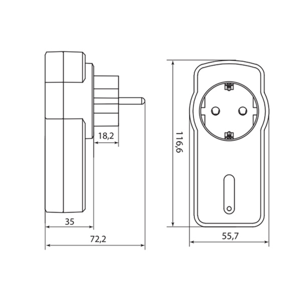 Розетка с реле TDM «Уютный дом» от магазина ЛесКонПром.ру