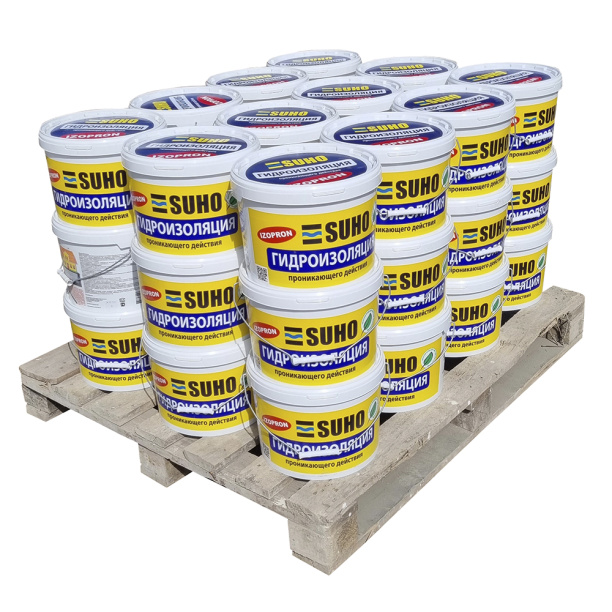 Проникающая гидроизоляция SUHO Izopron 12 кг от магазина ЛесКонПром.ру