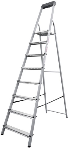 Стремянка стальная с органайзером Новая Высота 8 ступеней (арт. 1155108) от магазина ЛесКонПром.ру