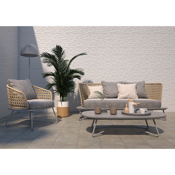 Керамогранит для фасада Кэнон Бланко 17х52 см от магазина ЛесКонПром.ру