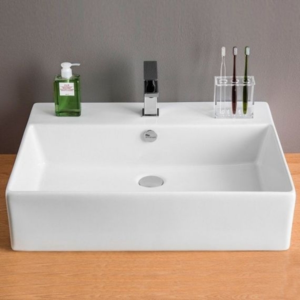 Раковина Artceram Quadro 65 QUL003 01 00 Белая от магазина ЛесКонПром.ру