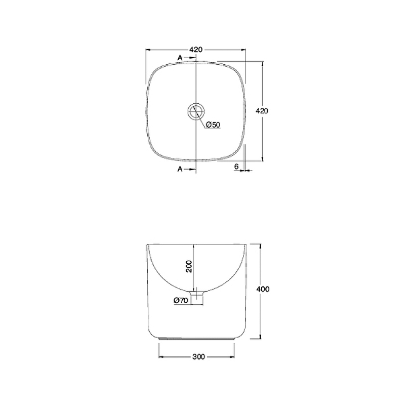 Раковина Scarabeo 42 5503 Белая от магазина ЛесКонПром.ру
