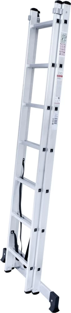 Лестница алюминиевая двухсекционная Новая Высота 2x7 арт. 1220207 от магазина ЛесКонПром.ру