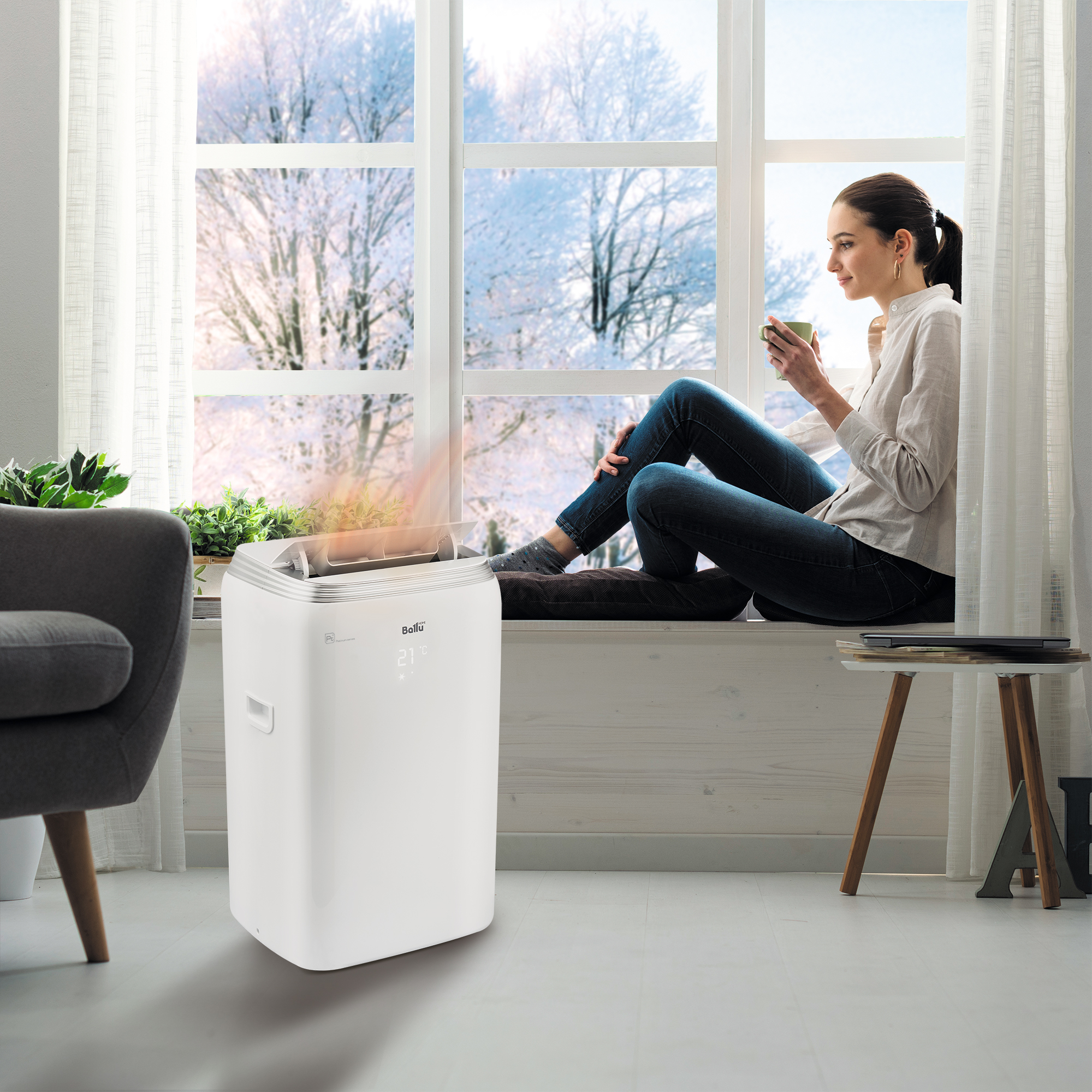 Кондиционер мобильный Ballu BPHS-13H от магазина ЛесКонПром.ру