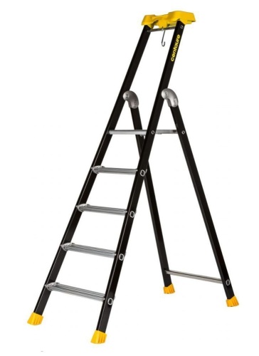 Стремянка алюминиевая профессиональная анодированная с полочкой Centaure 5 ступеней MP (арт.439205) от магазина ЛесКонПром.ру