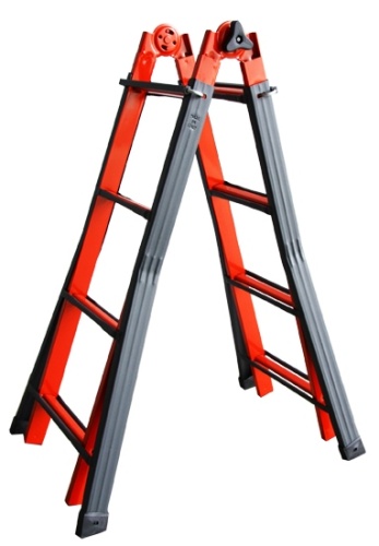 Телескопическая лестница SVELT SSERAFINA 9 ступеней  арт. SSERAFINA9 от магазина ЛесКонПром.ру