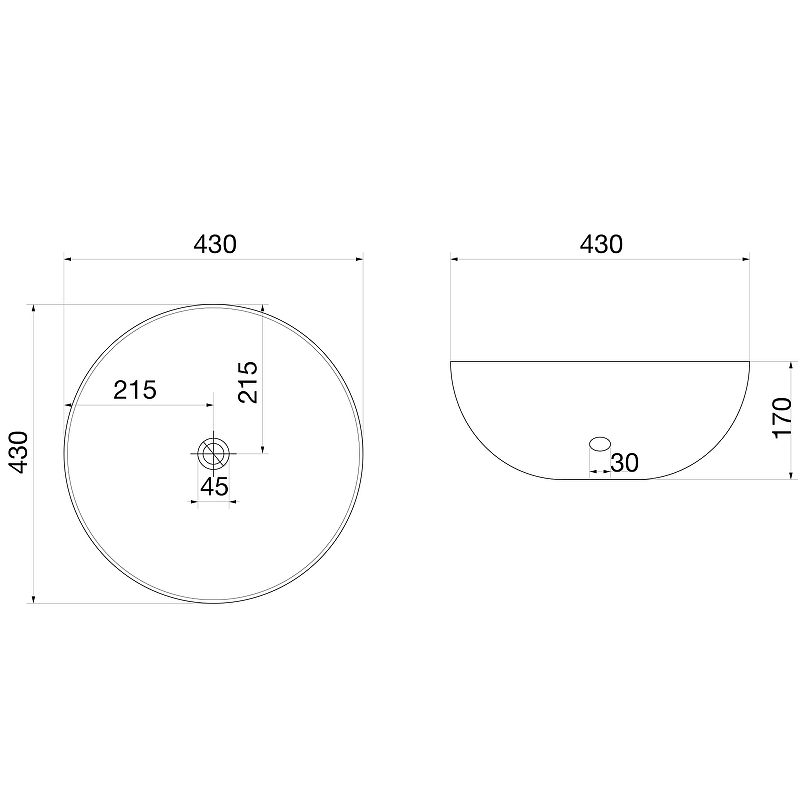 Раковина-чаша Owl 1975 Curve 43 OWLB191046 Белая от магазина ЛесКонПром.ру