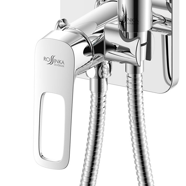 Гигиенический душ ROSSINKA RS46 встраиваемый хром от магазина ЛесКонПром.ру