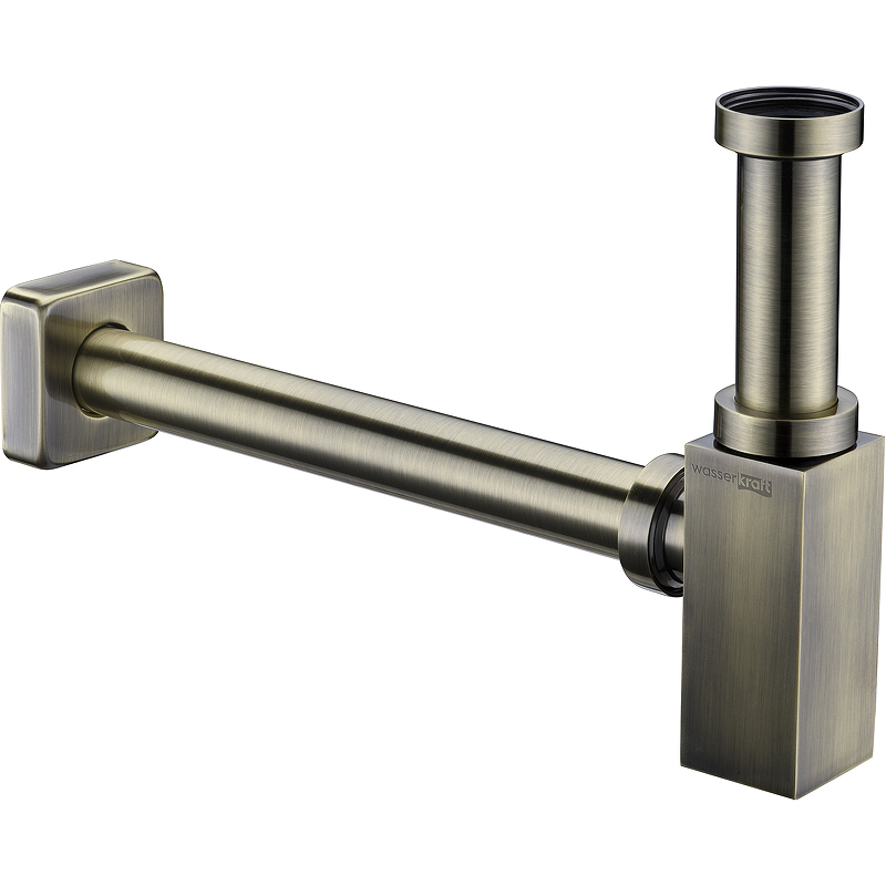 Сифон для раковины WasserKRAFT A096 Светлая бронза от магазина ЛесКонПром.ру