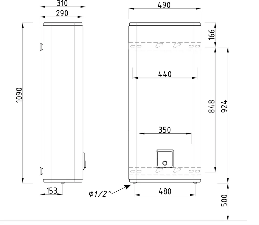 Накопительный водонагреватель Atlantic Steatite Essential 80 электрический от магазина ЛесКонПром.ру