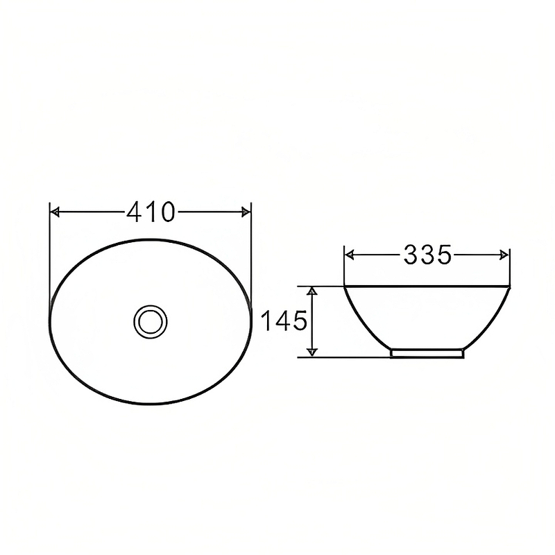 Раковина-чаша D&K Matrix 41 DT1390716 Белая от магазина ЛесКонПром.ру