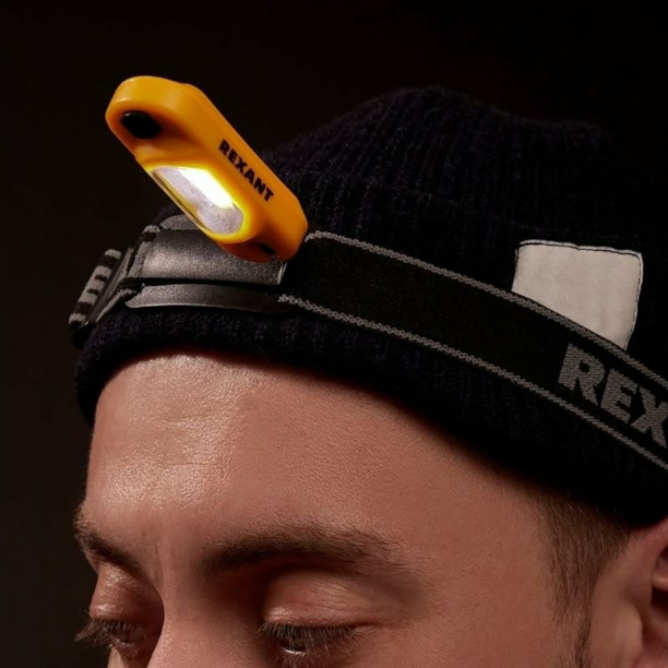 Фонарь налобный REXANT 3 Вт аккумуляторный от магазина ЛесКонПром.ру