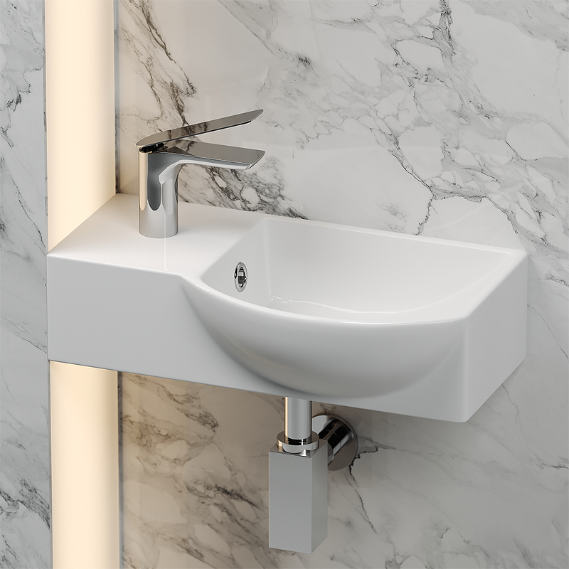 Раковина Ceramica Nova Element 40 R CN6039R Белая от магазина ЛесКонПром.ру