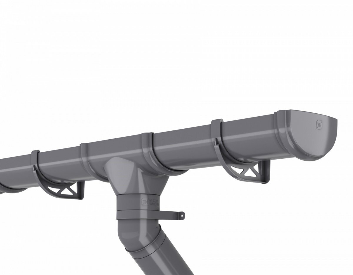 Хомут трубы ТЕХНОНИКОЛЬ Оптима ПВХ 120/80, серый от магазина ЛесКонПром.ру