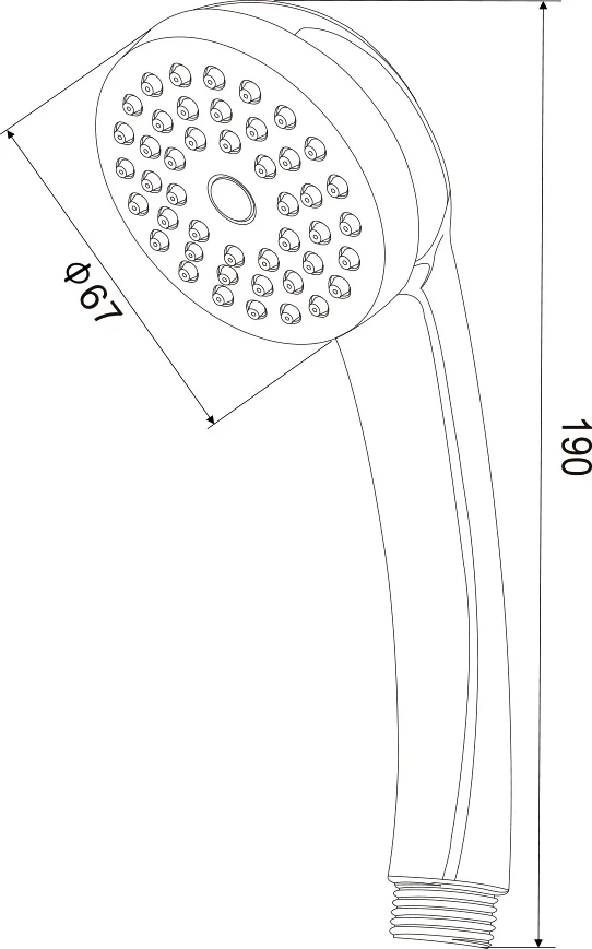 Душевая лейка Olive'S D121 от магазина ЛесКонПром.ру