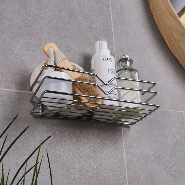 Полка сетчатая Verran Киса 1-ярусная прямая хром от магазина ЛесКонПром.ру