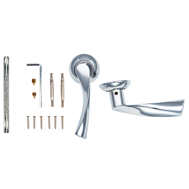 Ручки дверные NEODECO LA-723 хром от магазина ЛесКонПром.ру