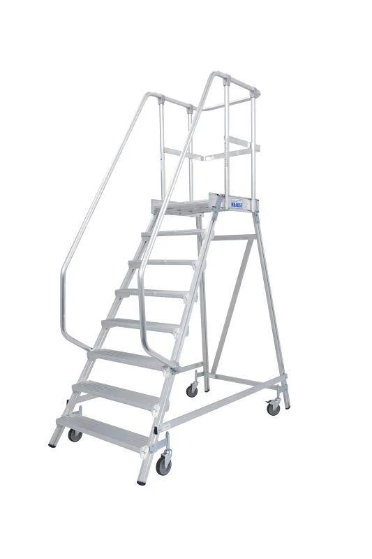 Односторонняя передвижная лестница с платформой STABILO 8 ступеней KRAUSE арт.820181 от магазина ЛесКонПром.ру