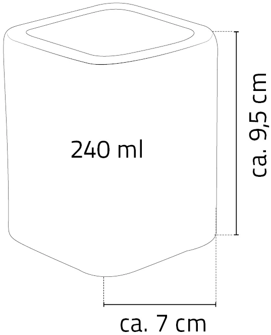 Стакан Ridder Zelda 2169101 от магазина ЛесКонПром.ру