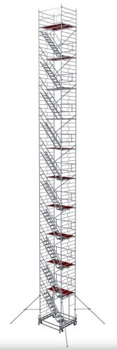 ВЫШКА МОДУЛЬНАЯ АЛЮМИНИЕВАЯ megal -BMA1400/22 С ЛЕСТНИЦЕЙ от магазина ЛесКонПром.ру